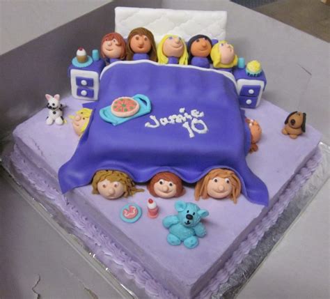 Slumber Party Birthday Cake