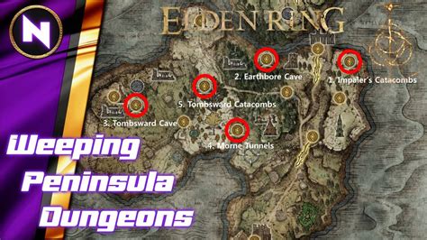 All Dungeons All Mini Bosses Of Weeping Peninsula Elden Ring Guide