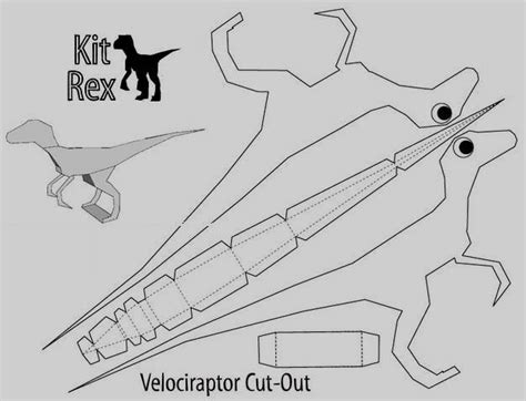 Papermau Easy To Build Velociraptor Paper Toy By Kit Rex Paper