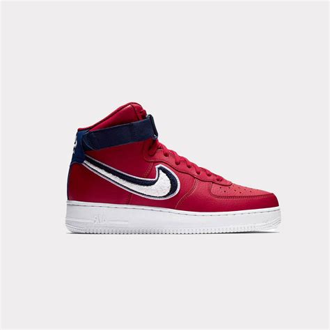 Nike Air Force 1 High 3d Swoosh Red 806403 603 Addict