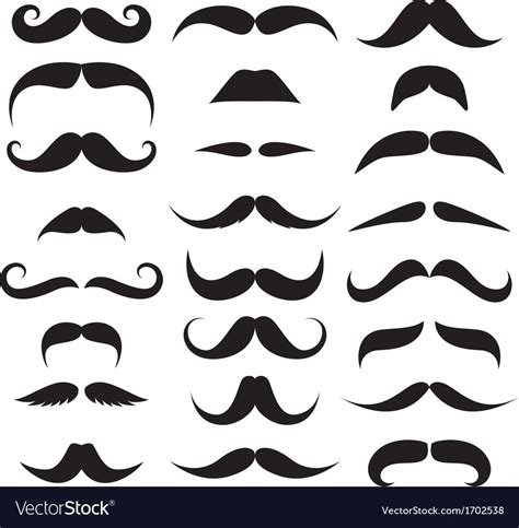 Huge Set Of Mustache Royalty Free Vector Image