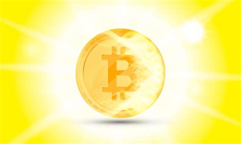 Pièce Dor De Cryptomonnaie Sur Fond Blanc Bitcoin Symbole De La