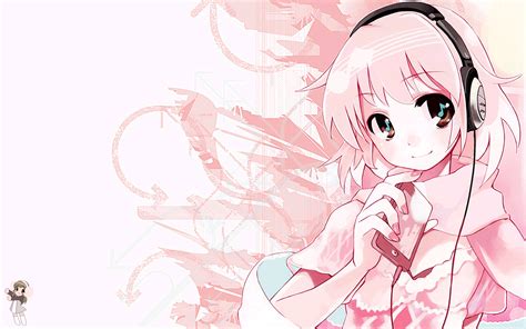 Animated Headphones Pink Ushiki Yoshitaka