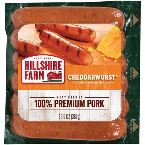 Hillshire Farm Cheddar Wurst Smoked Sausage With Wisconsin Cheese 6ct