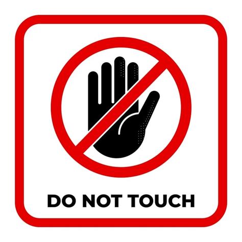 Free Simple Please Do Not Touch Sign Template To Design