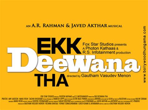 Ekk Deewana Tha First Look Bollywood Hungama