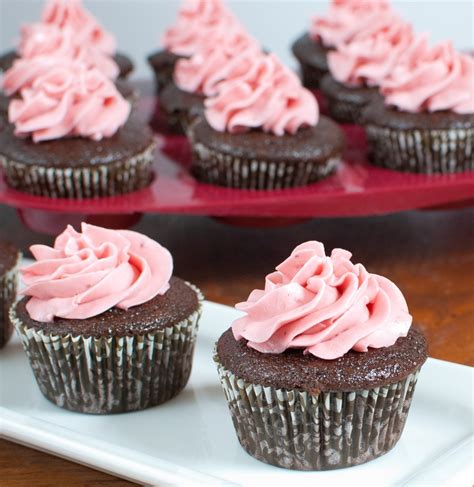 Chocolate Strawberry Cupcakes Baked In