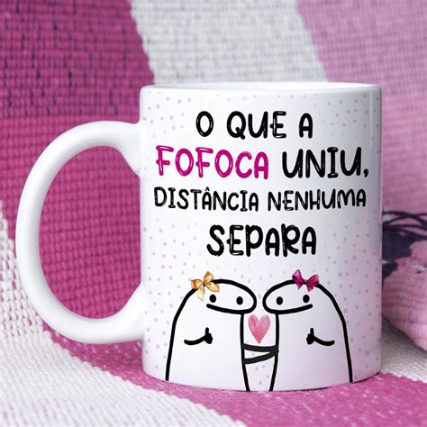 Caneca Flork Meme O Que A Fofoca Uniu Porcelana Ml Shopee Brasil