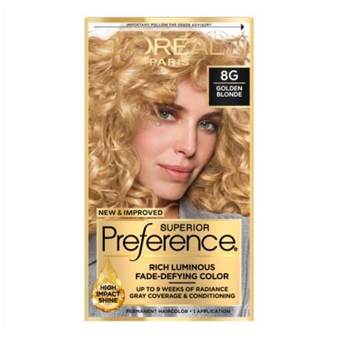 Loreal Paris Superior Preference 8g Golden Blonde Permanent Hair Color 10 Ct Ralphs