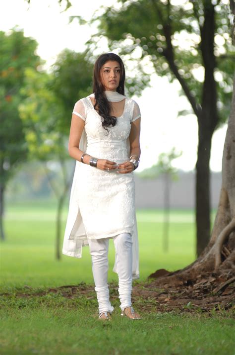 kajal agarwal gorgeos stills in white chudidar hq wallpapers kajal agarwal hot stills in white