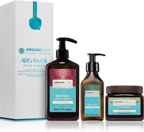 Arganicare Argan Oil And Shea Butter Coffret Cadeaupour Une Hydratation Et Une Brillance Notinofr