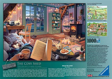 Ravensburger My Haven No 6 The Cosy Shed Jigsaw Puzzle 1000 Pieces Pdk