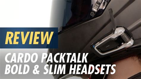 Cardo Packtalk Bold And Slim Headsets Review At Youtube