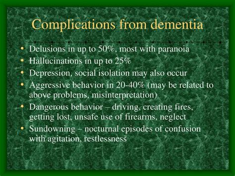 Ppt Dementia Powerpoint Presentation Free Download Id245552