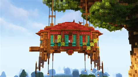 I Built A Hanging House R Minecraft