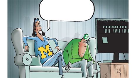 Michigan Vs Michigan State Football Cartoon Caption Contest Winner