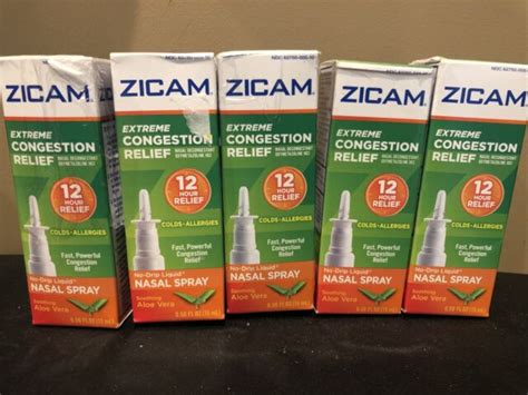 Zicam Extreme Congestion Relief Liquid Nasal Gel 050oz Pack Of 4 For Sale Online Ebay