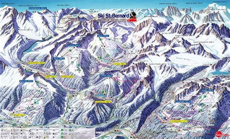 La Tzoumaz 4 Vallees Piste Map Skiing In La Tzoumaz