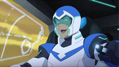 Lance Piloting His Blue Lion In Battle From Voltron Legendary Defender