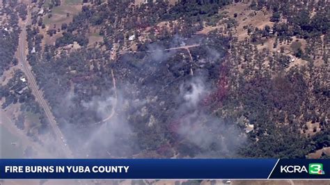 Livecopter 3 Has A View Over A Fire Burning In Yuba County Youtube