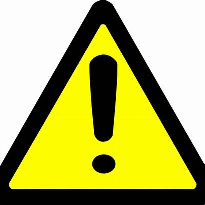 Warning Clip Clipart Yellow Triangle Clker Signs