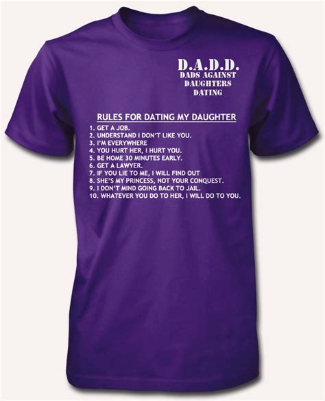 Dads Against Daughter Dating Rules Bnwt Adult T Shirt S Xxl