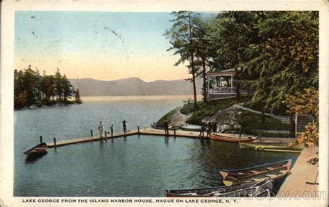Lake George From The Island Harbor House Hague New York
