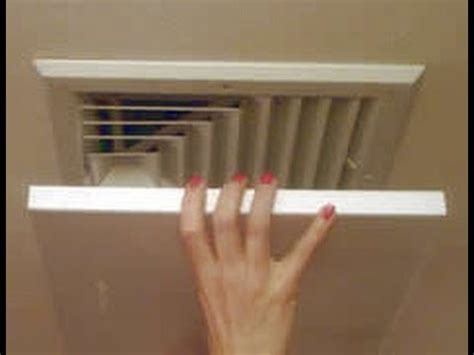 Simply remove the old cover and drop the new one in. Elima-Draft Air Conditioner/Heater Ceiling/Wall Vent ...