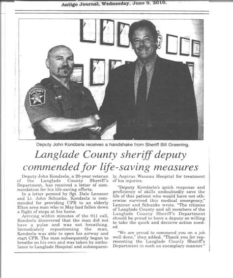The Official Langlade County Government Web Site Departments Sheriffs Office History And Photos