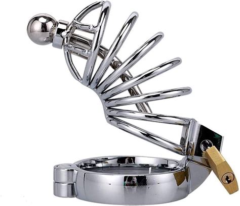 male bondage chastity cage device stainless steel penis ring cock cage bondage sex