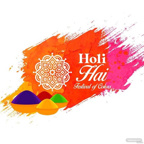 Holi Hai Vector In Illustrator Svg  Eps Png Download