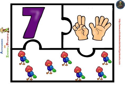 Aprendemos los números del 1 al 10 con este puzzle realizado por