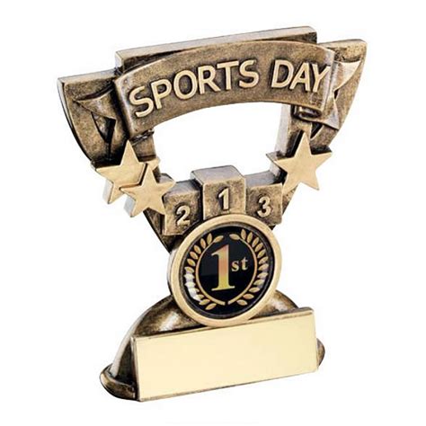 School Sports Day Trophy With Base Plaque Awards Trophies Supplier