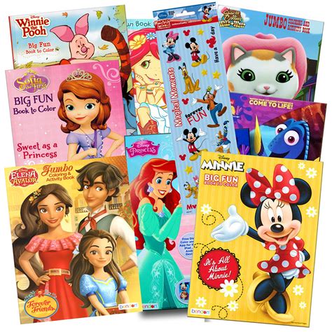 Buy Disney Coloring Books For Kids Toddlers Bulk Set Bundle 8 Disney