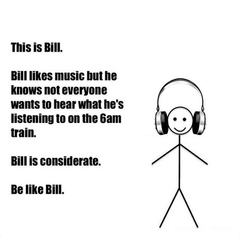 A Cartoon Character With Headphones On His Ears And The Words Bill