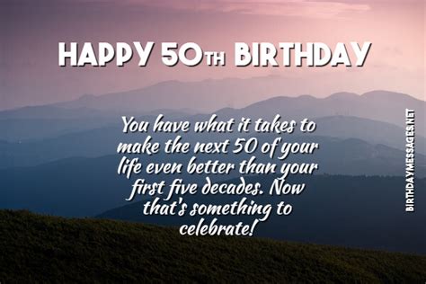 Happy Birthday 50 Years Quotes 50th Birthday Wishes Q