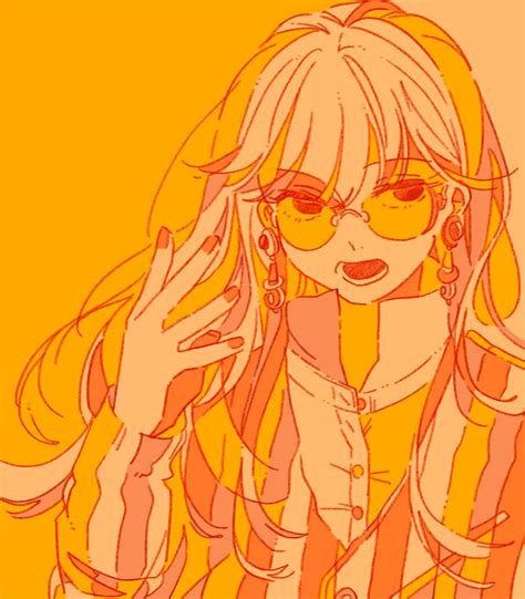 オリタケイ On Twitter Orange Art Anime Orange Yellow Aesthetic Pastel