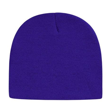 Custom Solid Knit Beanies Embroidered Promotional Knit Caps
