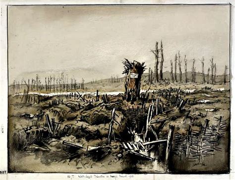 Wwi 1 March 1918 Water Logged Trenches At Hooge By Adrian Hill