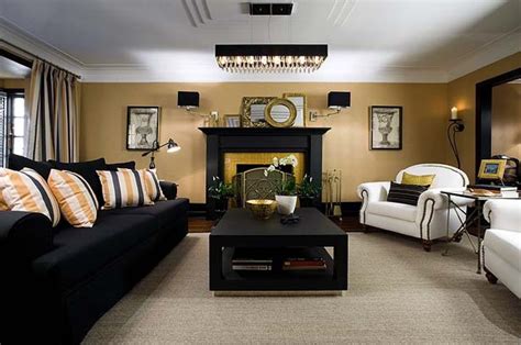 Colin And Justin Black And Gold Living Room Is Good To Go The Star