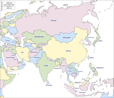 Map Of Asia No Colour Or Name Hot Sex Picture