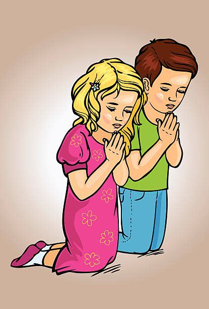 Children Praying Illustrations Royalty Free Vector Graphics And Clip Art