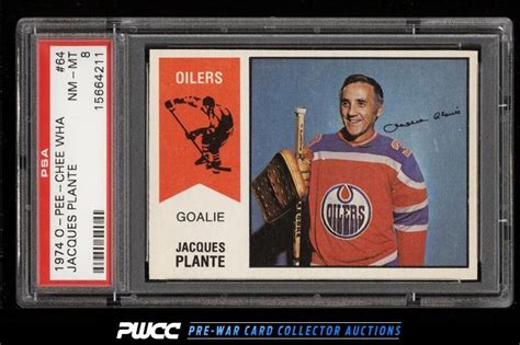 Auction Prices Realized Hockey Cards 1974 O Pee Chee Wha Jacques Plante