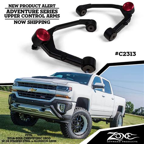 Upper Control Arm For 2 4 Leveling Kit 2007 2019 Chevy Silverado Gm