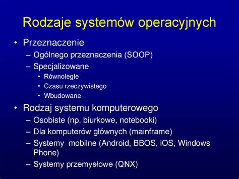 Systemy Operacyjne Wprowadzenie Poj Cia Podstawowe