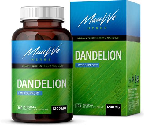 Mauwe Herbs Dandelion Root Capsules Organic Dandelion