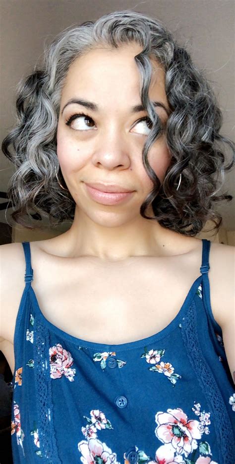 Stunning Silver Curls Embrace Your Natural Grey Hair