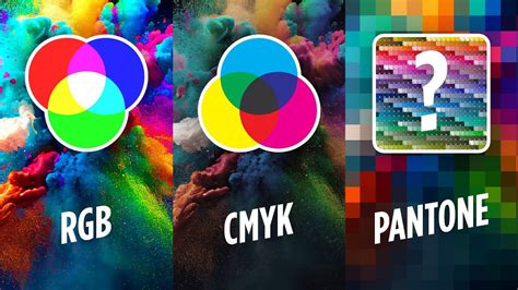 Diferencias entre CMYK RGB y PANTONE Cuál es mejor cómo y cuándo usar estos modos de