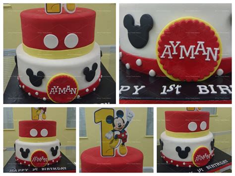 Mickey Mouse Tiered Cake - Your Treats Bakery