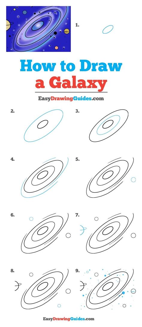 How To Draw A Galaxy Really Easy Drawing Tutorial Galaxy Drawings